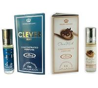 Clever Man & Choco Musk Concentrated Perfume Oil Roll-On Combo Pack of 2 (6ml Each) | Long Lasting Alcohol-Free Attar for Men & Women