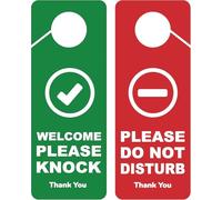 CLEVER SIGNS Lot de 2 panneaux de porte ? Do Not Disturb ?, double face, idéal pour une utilisation dans n'importe quel endroit comme les bureaux, les cliniques, les cabinet d'avocat