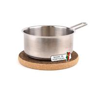 Cleverbrand Sottopentola in Sughero, Resistente al Calore, Diametro 20 cm, Spessore 2 cm, Rotondo, Ideale per pentole di Medie Dimensioni - Made in Portugal