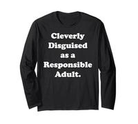 Cleverly Disguised As A Responsible Adult Maglia a Manica
