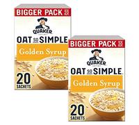 Cleverry set con Quaker Oat So Simple Farina D'Avena Porridge Golden Syrup 40 buste x 36g - Oatmeal per una deliziosa colazione