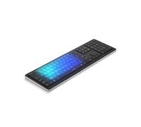Clevetura CLVX 1 Tastiera Touchpad Wireless | Bluetooth e USB-C | Basso profilo, retroilluminazione RGB, cursori touch, tasti silenziosi a forbice | Compatibile con Windows/Linux/MacOS | Digitazione