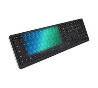Clevetura CLVX 1 Tastiera wireless - Tasti touch on e gesti AI| RGB interattivo | Bluetooth e USB-C | Tasti silenziosi a forbice a basso profilo | Corpo in alluminio | Compatibile con Mac/iPad/AppleTV