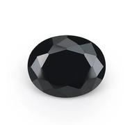 CLEVIO Ciao Internazionale Cubic Zirconia Pietre sciolte Migliore Qualità Forma Ovale Colore Nero Pietre sfaccettate 7X9Mm 5Pcs-B0CJ7WRQMRNAMZ, Small, Pietra preziosa