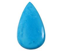 CLEVIO Magnesite turchese trattato gemma pera sciolto cabochon 30.05ct Kq29-B082M987MRNAMZ, Small, Gemma