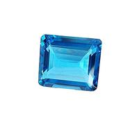 CLEVIO Topazio blu certificato 4,25 carati gemma naturale - B0C1KFCYMRNAMZ, Small, Gemma