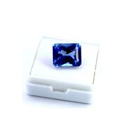 CLEVIO Zaffiro blu naturale da 18,25 carati, 17,28 carati, con carta certificata in laboratorio, pietra di zaffiro blu naturale originale Neelam/Nilam, per uomini e donne S-B0D1R6N6MRNAMZ, Small