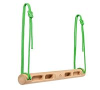 Clevo - Fingerboard Slim - Hangboard per l'allenamento dell'arrampicata e del Bouldering - Tavola compatta per l'allenamento della Forza delle Dita - Fingerboard in Legno con Sospensione a Corda