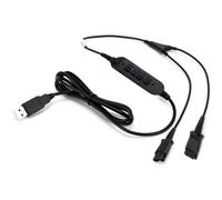 Cleyver Cavo Y USB-QD per Poly Cavo a Y per connessione da QD a USB per Poly