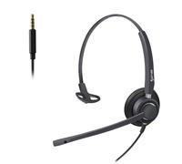 Cleyver HC60 Mono Jack Cuffie mono con cavo Jack, compatibili con tutti i softphone: ideali per mantenere il contatto con l'ambiente circostante