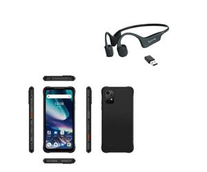 Cleyver XTREM 4G Lite + Open-Ear UC sport Lo smartphone impermeabile/resistente e il suo auricolare Bluetooth a conduzione ossea