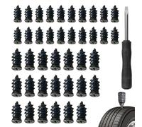 clhjinruoliu Kit Chiodi per Riparazione Pneumatici in 2 Misure, Tappi a Vite per Riparazione Pneumatici, Strumenti per Riparazione Pneumatici Self-Service Veloce con Scatola e Cacciavite,40pcs