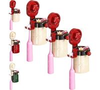 clhjinruoliu Spazzolino da Denti Magnetico Senza Foratura, portaspazzolino a Parete, portaoggetti portaspazzolino sospeso a Ventosa, salvaspazio sullo scaffale, per Il Bagno,Bianca,3pcs