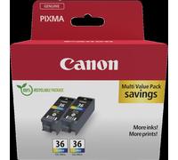 CLI-36 4960999391762 Canon CLI-36 Multipack differenti colori (1511B025)