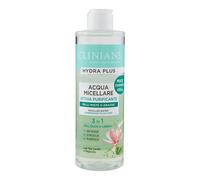 CLINIANS | Acqua Micellare Rimozione Trucco Purificante Hydra Plus Active, Dermatologicamente Testato, Deterge Delicatamente, Made in Italy, 400 ml