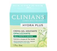 CLINIANS | Hydra Plus Crema Viso Idratante Opacizzante, Dermatologicamente Testato, Made in Italy, 50 ml