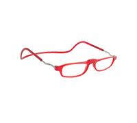 CliC Eyewear - Clic Base - Colore: Rosso - Gradazione: +2 - Occhiali da lettura classici - Forma Rettangolare - Occhiali da lettura uomo/donna - Made in Italy