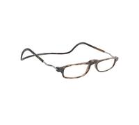 CliC Eyewear - Clic Base - Colore: Tortoise - Gradazione: +2 - Occhiali da lettura classici - Forma Rettangolare - Occhiali da lettura uomo/donna - Made in Italy