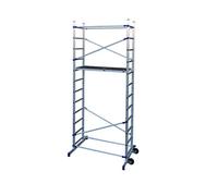 Clic ponteggio/trabattello in alluminio cm 156x58x365h portata 150 kg 2 alzate