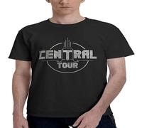 Clicclic Anime INDOCHINE Central Tour Design Joke Men's Basic Short Sleeve T-Shirt Men Set Orchestra Graphic Cool Tops Tees Black M