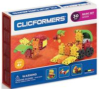 Clicformers Mattoncini da Costruzione per Bambini a Partire dai 3 Anni, Giocattolo educativo Creativo in Set Base da 30 Pezzi, Gioco a Incastro per Ragazzi e Ragazze, Giocattolo educativo Montessori,
