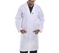 Click - Camice da laboratorio - Uomo, 44, Bianco, 1