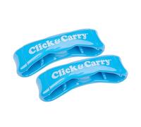 Click & Carry Borsa della spesa, organizer e supporto per sacchetti di plastica per fare acquisti facilmente, come visto sul serbatoio di squalo, comodo manico con imbottitura in gel, design a mani