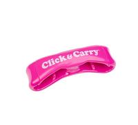 Click & Carry Borsa per la spesa con morbida impugnatura a cuscino. Utilizzare come borsa per la spesa a mani libere, porta sacchetti di plastica, porta attrezzi sportivi e molto altro ancora. Fare clic e trasportare con facilità (fucsia, 1 confezione)