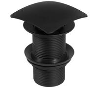 Click-Clack Non-Overflow Piazza Tappo Scarico Lavello Verniciato Polvere Nera