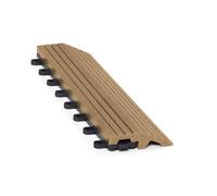 CLICK-DECK Piastrelle per pavimenti in composito 30 x 30 cm, ad incastro, per esterni, patio, balcone, terrazza sul tetto e vasca idromassaggio, facile installazione, bassa manutenzione, resistenti