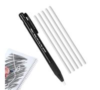 Click Erasers Retractable, Thin Tip Eraser Pen with 5 Refills for Artists, Drafting, Drawing, Sketching, and Kids Art Work, 0.15x4.33 inches Precise Erasing Tool Clean Corrections