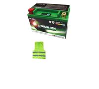 CLICK & GO COMPATIBILE CON KTM Duke 4T 390 per anno 2017 al 2023 BATTERIA A LITIO SKYRICH HJTX9-FP FORNITA CARICA PER L'UTILIZZO BATTERIE 12V 36WH 180A RICARICABILE 150X87X105-POS.SX
