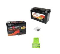 CLICK & GO COMPATIBILE CON YAMAHA XP T-Max 500 per anno 2001 al 2003 BATTERIA YT9B-BS OKYAMI OT9B-BSR FORNITA CARICA E PRONTA ALL'USO CCA 120 BATTERIE ATTIVE 8 AMPERE 12 VOLT 150X70X105MM