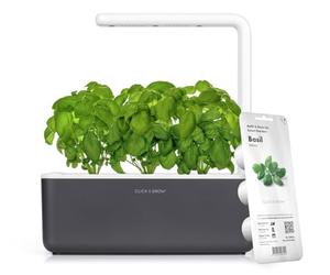 Click & Grow, Orto da Interno con 3 Capsule di Terreno, Illuminazione e Irrigazione Automatica, più Facile della Coltivazione Idroponica, Kit completo