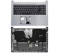 CLICK HELP Tastiera Italiana con Top Case Compatibile con Notebook Acer Aspire A515-44 (Silver)