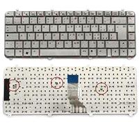 CLICK HELP Tastiera Notebook Compatibile con HP DV5-1000 DV5-1100 DV5-1200 DV5z DV5t Series (Silver)