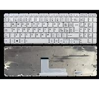 CLICK HELP Tastiera Notebook Compatibile con Toshiba Satellite L50-B L50D-B L50-D (Bianca) con Adesivi Layout Italiano