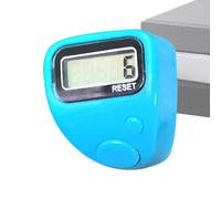 Clicker Contatore Dita Comfort Fit Elastico | Contatore ad anelli con display digitale per biblioteca, campeggio, escursionismo, uncinetto, maglieria, conteggio, golf