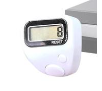 Clicker contatore dito cinque display digitale silenzioso | Contatore ad anelli con display digitale per biblioteca, campeggio, escursionismo, uncinetto, maglieria, conteggio, golf