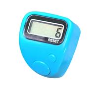 Clicker contatore dito cinque display digitale silenzioso | Contatore ad anelli con display digitale per biblioteca, campeggio, escursionismo, uncinetto, maglieria, conteggio, golf