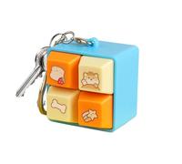 Clicker Fidget Toy - Four-Square Grid Keyboard Keychain for Stress Relief, Cat Button Portable Key Holder with Fun Click Sound, Novelty Accessory for Kids Girls Boys Luggage Bags Wallet Handbag