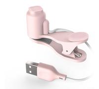 Clicker fisico automatico ricaricabile per smartphone, velocità regolabile, simulazione continua del rubinetto per le dita per giochi live streaming (rosa)