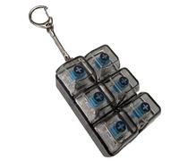 Clicker Keypad Toy - Luminous Silent Switch Pad, Tactile Pressing Buttons with Multi Color Glowing Effects, Pocket Sized Stress Relieving Device, Ideal for Workplace Desk Focusing