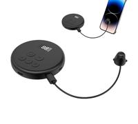 Clicker per addestramento al computer - Corpo 7x7x0,76 cm, struttura in materiale ABS, design leggero e compatto, colore nero | Clicker con testa a scatto staccabile per l'addestramento di cani e gatt