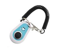 Clicker Per Addestramento Cani Clicker Addestramento Cuccioli con Doppio | Strumento Educativo a Forma Ovale per Correzione Comportamentale con Laccio da Polso per Richiamo e Addestramento