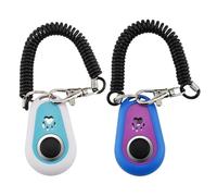 Clicker Per Addestramento Cani - Ovale Bicolore | Allenatore Portatile Con Cinturino Da Polso Per Razze Piccole, Medie E Grandi | Strumento Di Supporto Per L'addestramento All'obbedienza, Il
