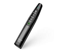 Clicker per presentazioni PowerPoint, BYEASY puntatore laser wireless Plug and Play potente verde per PowerPoint, Google Slides, Keynote, Prezi - Intuitive Slides Remote Control (portata 30m)