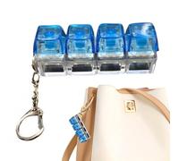 Clicker realistico portatile trasparente, tastiera Fidget Clicker, 10 g 1 pezzo set tastiera giocattolo per adulti ragazzo famiglia viaggio zaino ufficio scuola casa qualità professionale