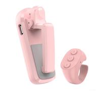 CLICKER TELECOMANDO MULTIFUNZIONE WIRELESS PER KINDLE E TABLET CON FUNZIONE DI GIRO PAGINE, CONTROLLO DELL'ACQUISTO DELLA FOTOCAMERA E SUPPORTO DI PRESENTAZIONE - LEGGERO COMPATTO (Jx-07 rosa)