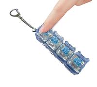 Clicker Toy - Portable Mechanical Fidget Button with Light Feedback, Sensory Stress Relief Gadget for Focus and Entertainment, Handheld Keyboard Style, Home School Teen Adult Use